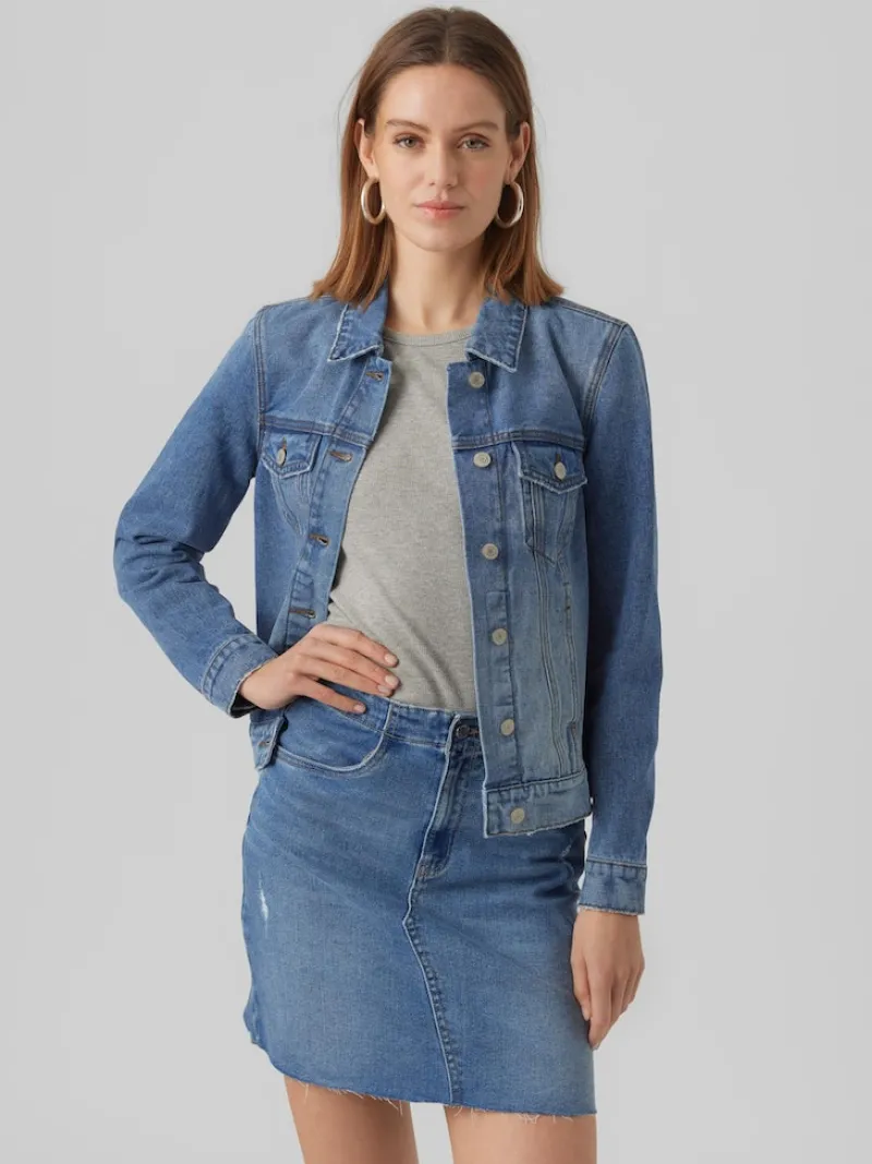 Vero Moda Jacken*VMZORICA LS DENIM JACKET MIX GA NOOS Medium Blue Denim