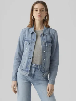 Vero Moda Jacken*VMZORICA LS DENIM JACKET MIX GA NOOS Light Blue Denim
