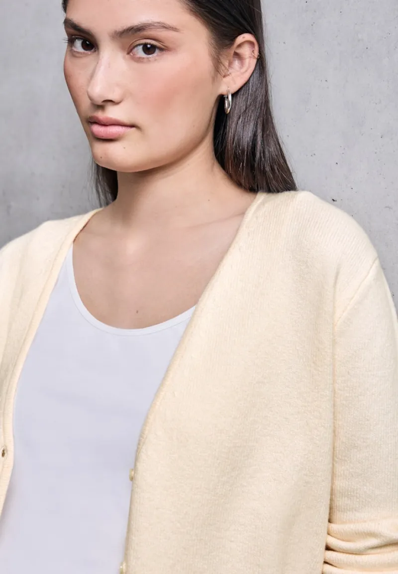 STREET ONE STUDIO Pullover & Sweatshirts*V-Neck Cardigan soft beige