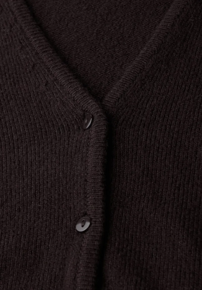 STREET ONE STUDIO Pullover & Sweatshirts*V-Neck Cardigan velvet wine