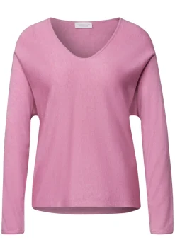 STREET ONE STUDIO Pullover & Sweatshirts*V-Neck Pullover intense rose mel.