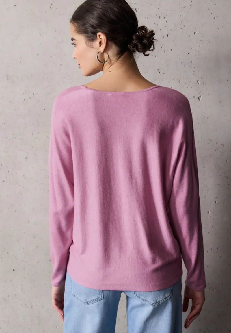 STREET ONE STUDIO Pullover & Sweatshirts*V-Neck Pullover intense rose mel.