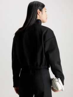 Calvin Klein Jeans Pullover & Sweatshirts*WAIST DRAWCORD ROLLNECK Black