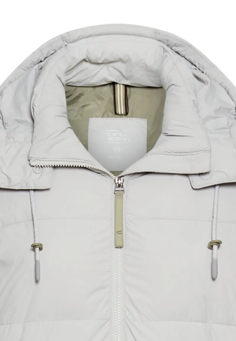 Camel Active Jacken*Wasserabweisender Mantel mit abnehmbarer Kapuze Silver