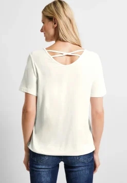 Cecil Shirts*Wave Fotoprint Shirt vanilla white