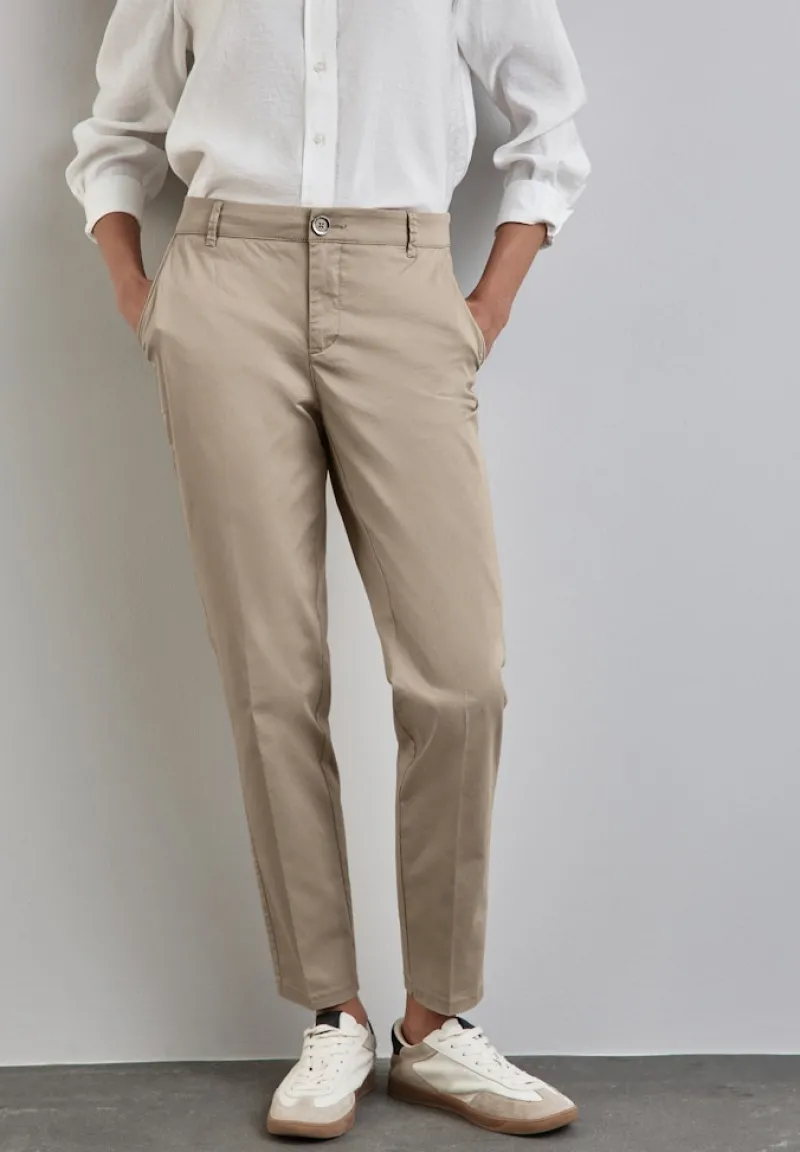 Street One Hosen*Weiche Chino safari beige