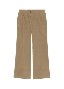 Marc O&#039;Polo Hosen*Weite Feincord-Hose straight cropped sandy shore