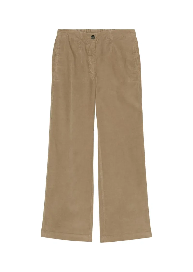 Marc O'Polo Hosen*Weite Feincord-Hose straight cropped sandy shore