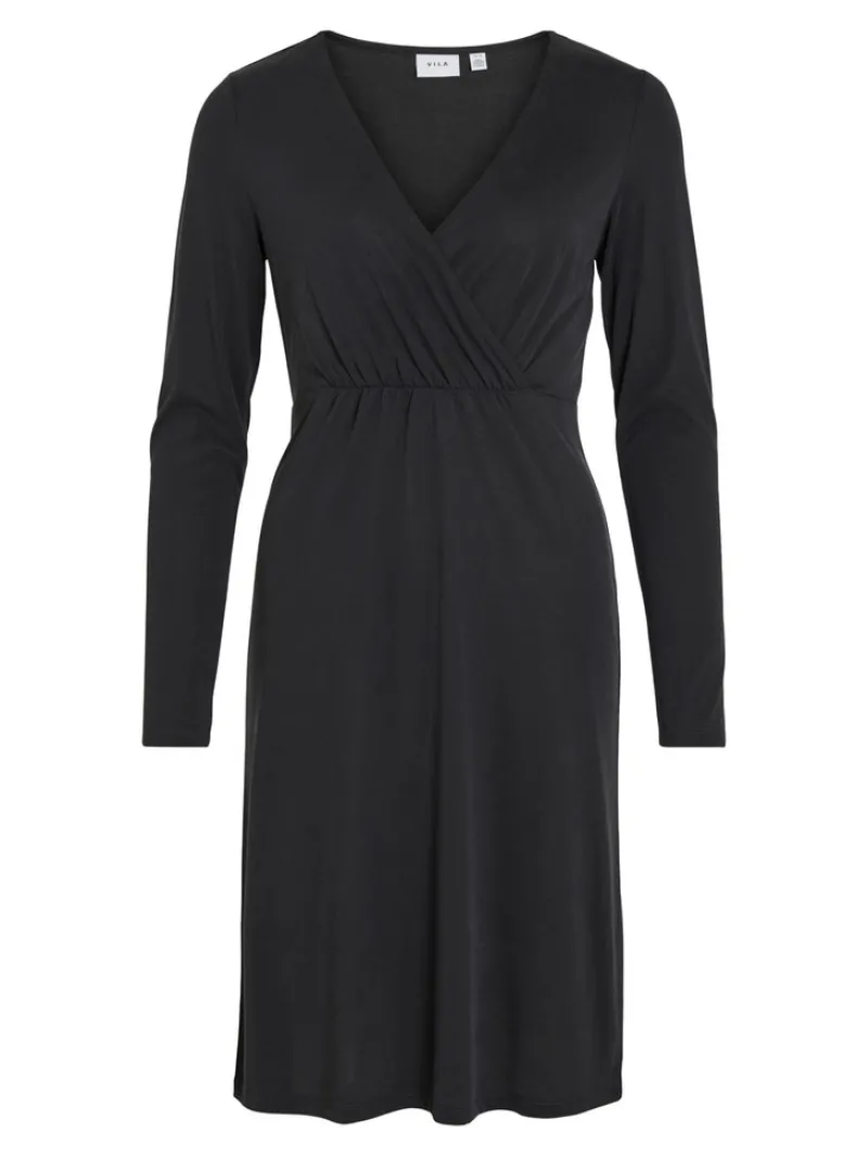 Vila Kleider*Wickelkleid Dala Black