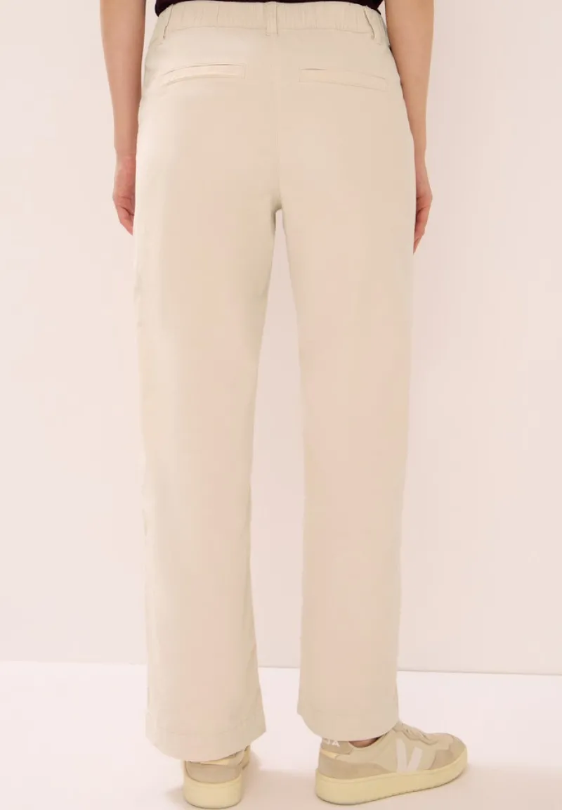 Cecil Hosen*Wide Leg Cordhose oat milk beige