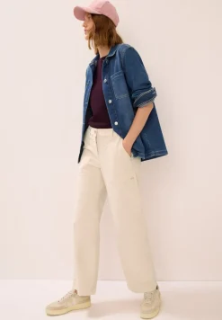 Cecil Hosen*Wide Leg Cordhose oat milk beige