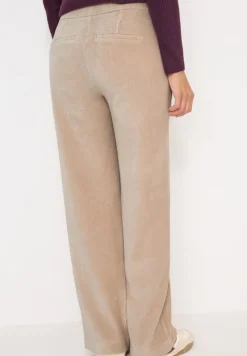 Cecil Hosen*Wide Leg Cordhose silvery beige