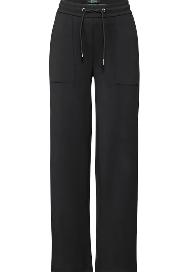 Cecil Hosen*Wide Leg Hose Black