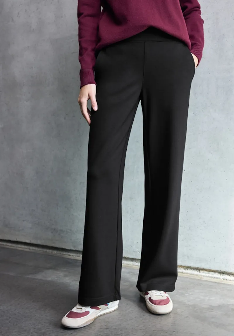 STREET ONE STUDIO Hosen*Wide Leg Hose Black