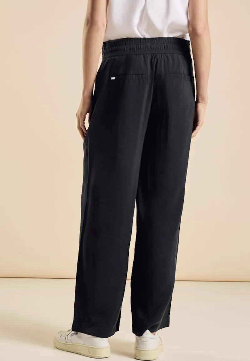 Street One Hosen*Wide Leg Hose Black