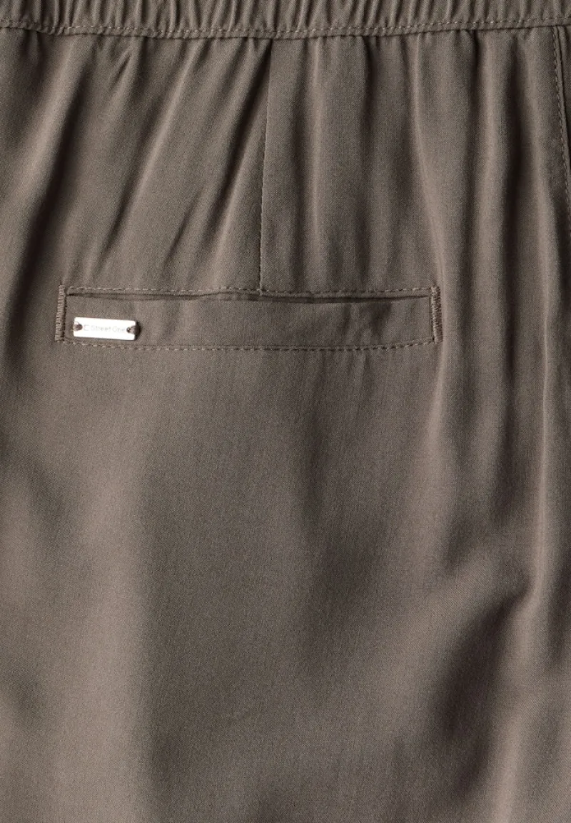 Street One Shorts*Wide Leg Hose nomad brown