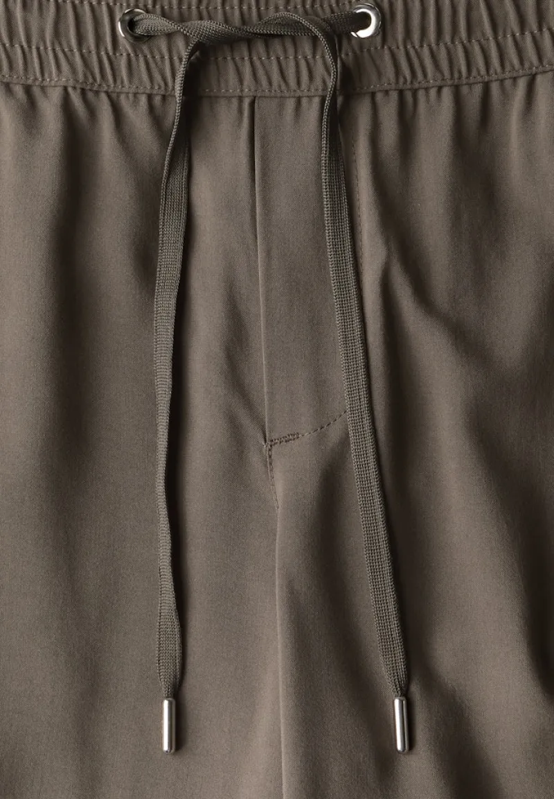 Street One Shorts*Wide Leg Hose nomad brown