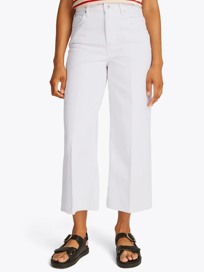 Tommy Hilfiger Jeans*WIDE LEG HW A CLR th optic white