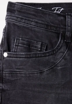 Street One Jeans*Wide Leg Jeans black net wash