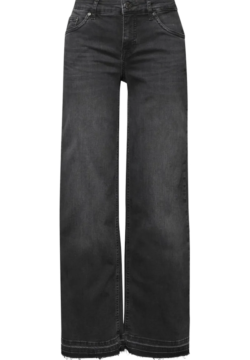 STREET ONE STUDIO Jeans*Wide Leg Jeans black soft wash