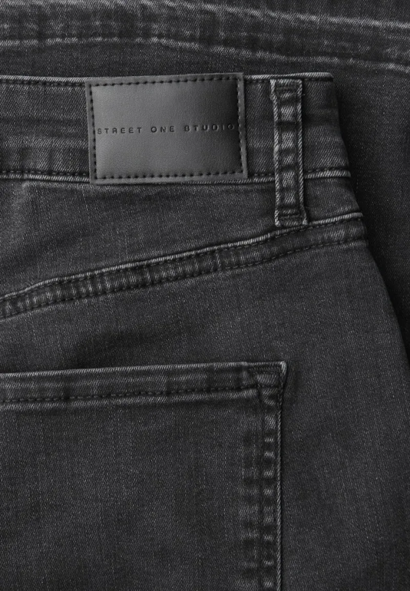 STREET ONE STUDIO Jeans*Wide Leg Jeans black soft wash