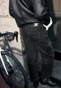 STREET ONE STUDIO Jeans*Wide Leg Jeans black soft wash