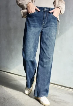 STREET ONE STUDIO Jeans*Wide Leg Jeans dark blue clean wash