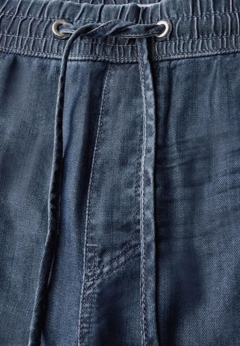 Street One Shorts*Wide Leg Jeans dark blue clean