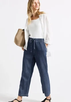 Street One Shorts*Wide Leg Jeans dark blue clean