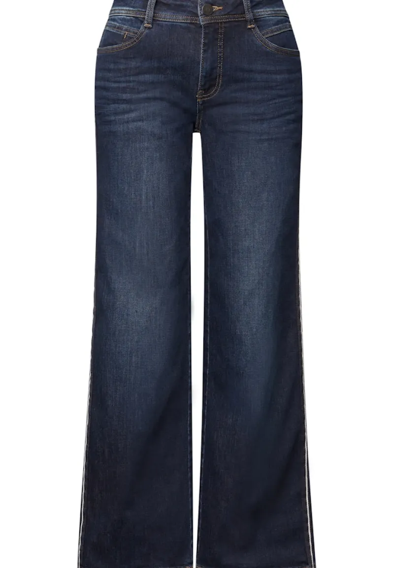STREET ONE STUDIO Jeans*Wide Leg Jeans dark blue washed