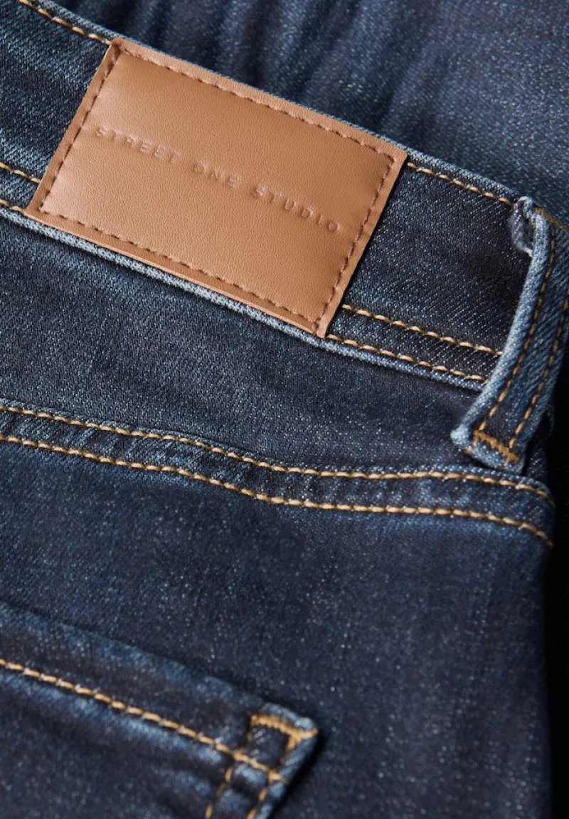 STREET ONE STUDIO Jeans*Wide Leg Jeans dark blue washed