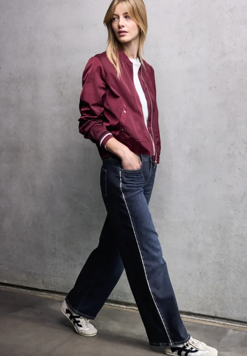 STREET ONE STUDIO Jeans*Wide Leg Jeans dark blue washed