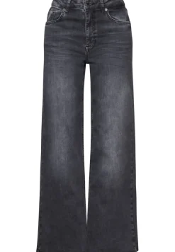 STREET ONE STUDIO Jeans*Wide Leg Jeans dark grey soft washed