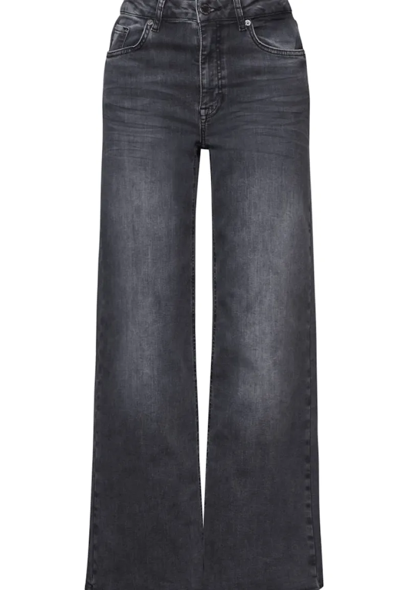 STREET ONE STUDIO Jeans*Wide Leg Jeans dark grey soft washed