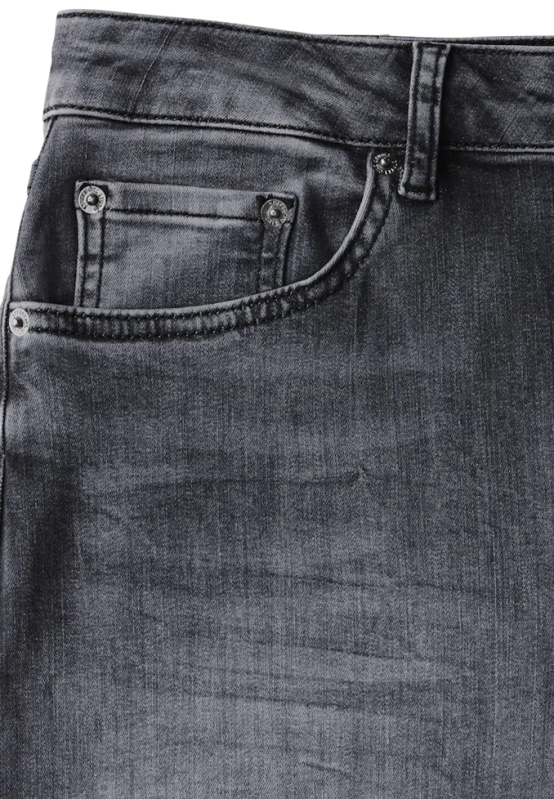 STREET ONE STUDIO Jeans*Wide Leg Jeans dark grey soft washed