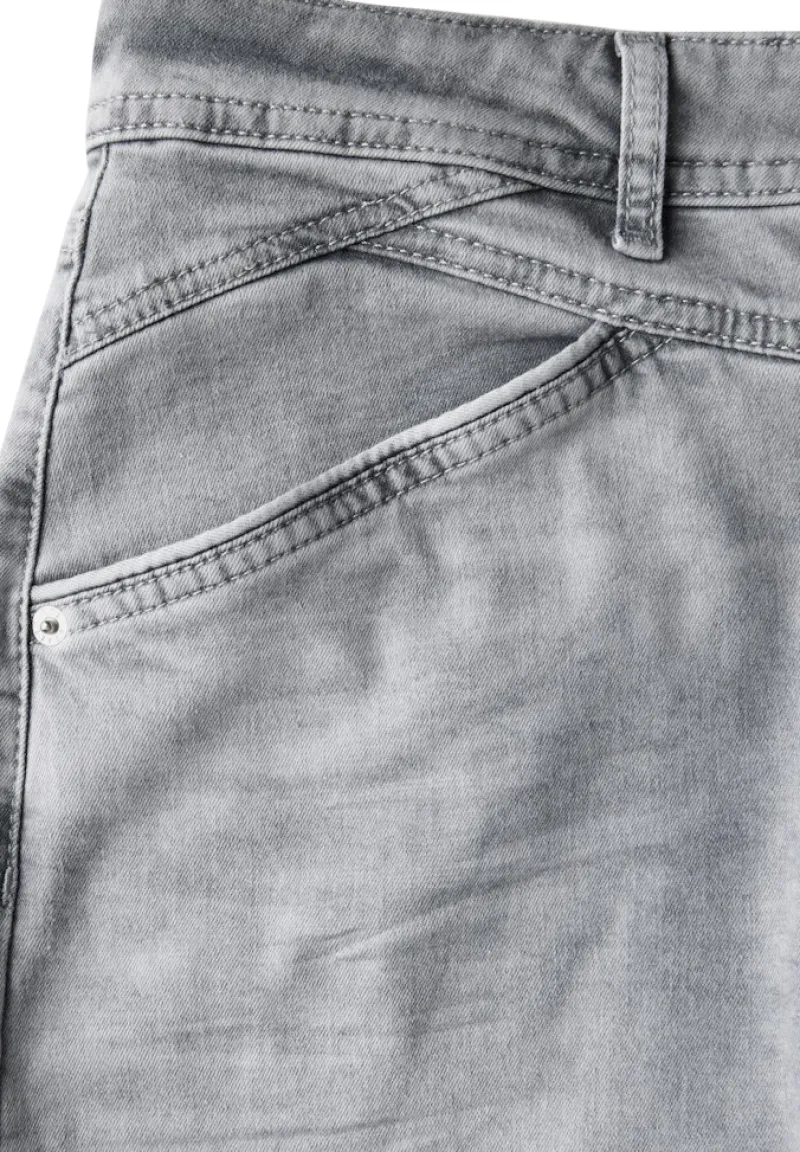 Street One Shorts*Wide Leg Jeans ice grey wash