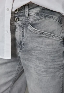 Street One Shorts*Wide Leg Jeans ice grey wash