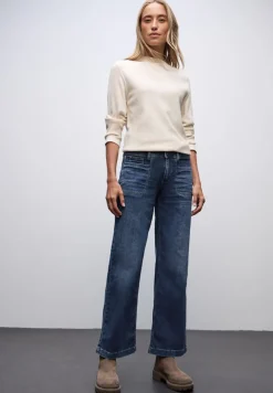 Street One Jeans*Wide Leg Jeans indigo washed