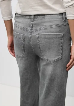 Street One Jeans*Wide Leg Jeans light grey random washed