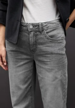 Street One Jeans*Wide Leg Jeans light grey random washed