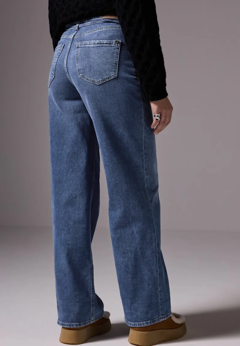 STREET ONE STUDIO Jeans*Wide Leg Jeans medium blue washed