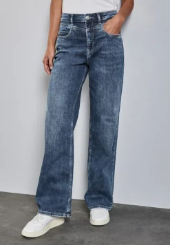 Street One Jeans*Wide Leg Jeans mid blue random