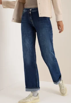 Cecil Jeans*Wide Leg Jeans mid blue wash