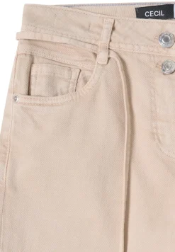 Cecil Jeans*Wide Leg Jeans mit Flare eggshell white