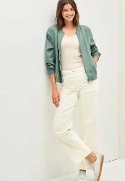 Cecil Jeans*Wide Leg Jeans mit Muster light beige