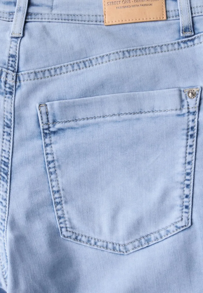 Street One Jeans*Wide Leg Jeans ultra bleach wash