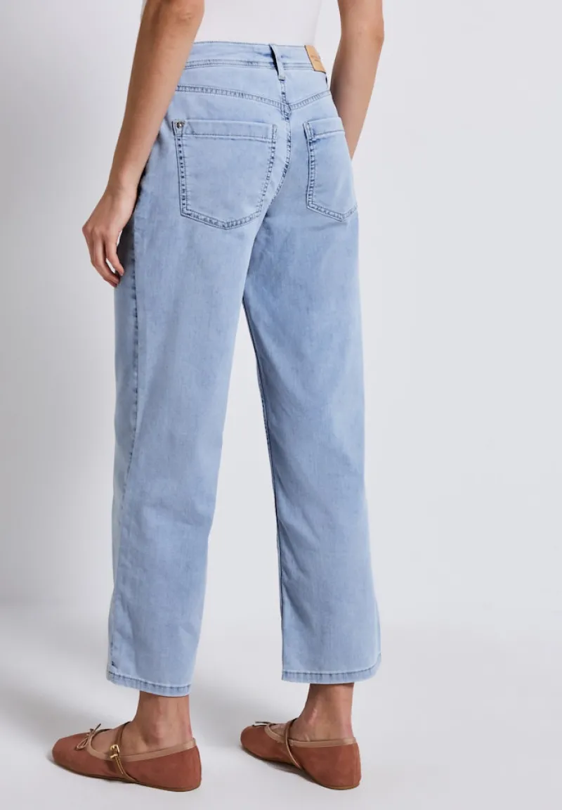 Street One Jeans*Wide Leg Jeans ultra bleach wash