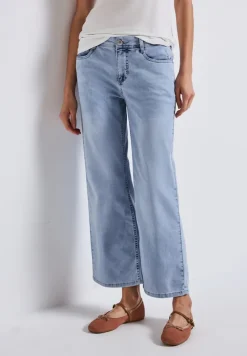 Street One Jeans*Wide Leg Jeans ultra bleach wash