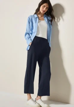 Cecil Shorts*Wide Leg Jersey-Hose universal blue