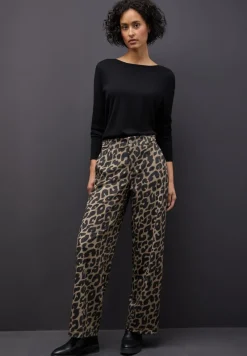 Street One Hosen*Wide Leg Leo Hose silk brown